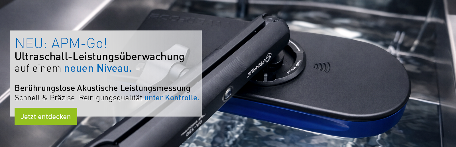 Ecoclean APM-Go! Berührungslose akustische Leistungsmessung